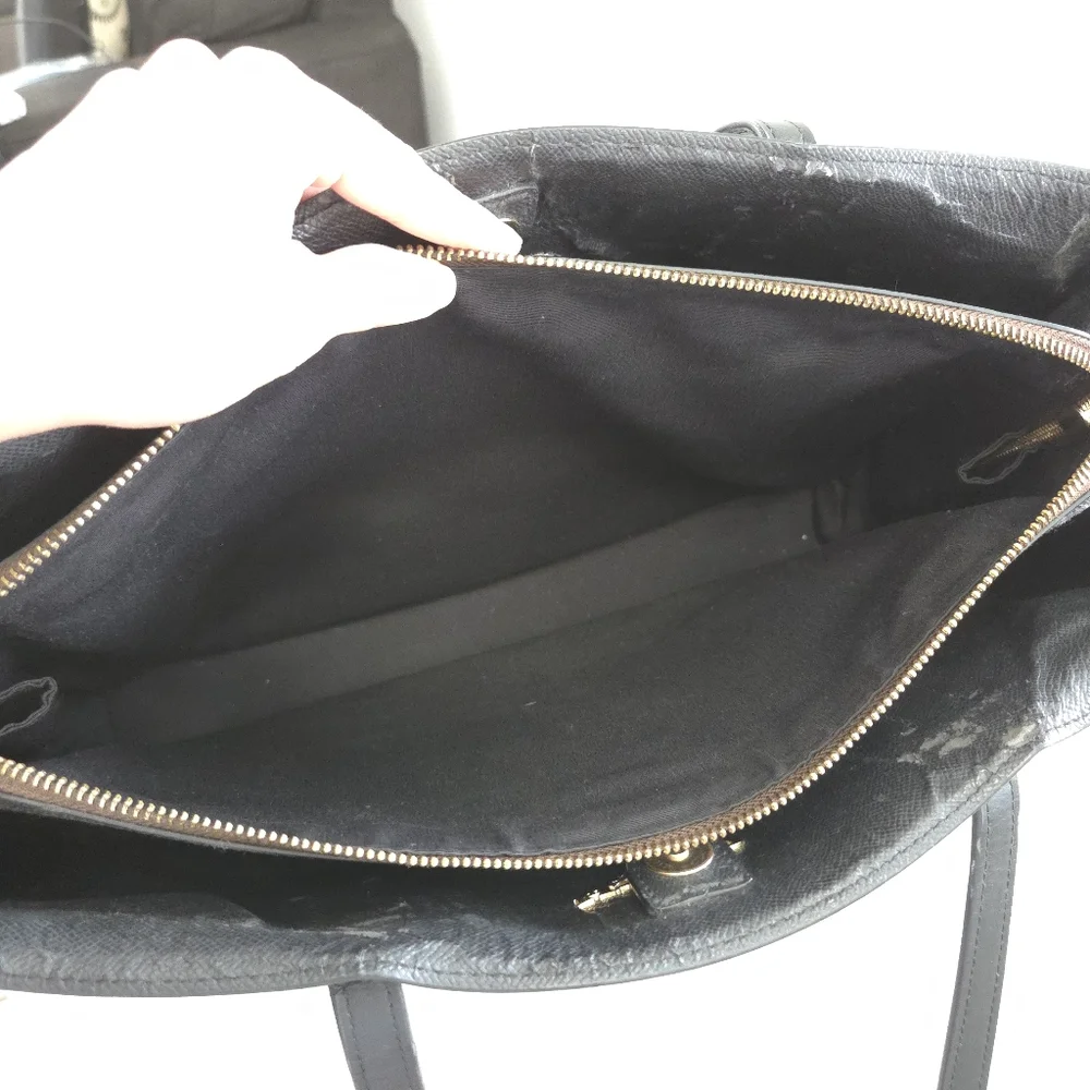 Coach Signature Tote Bag Brown and Black